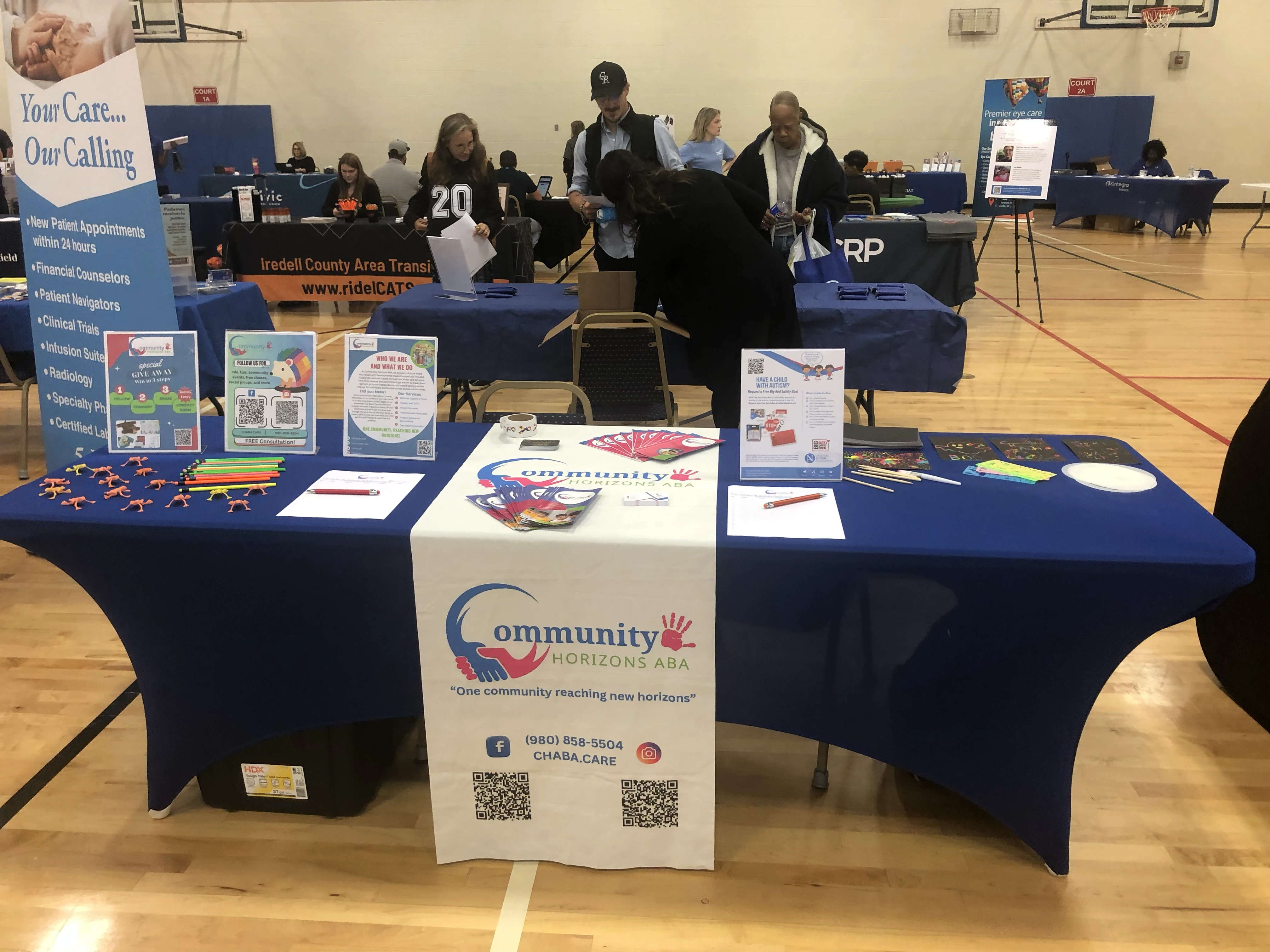 Community Horizons booth at an event