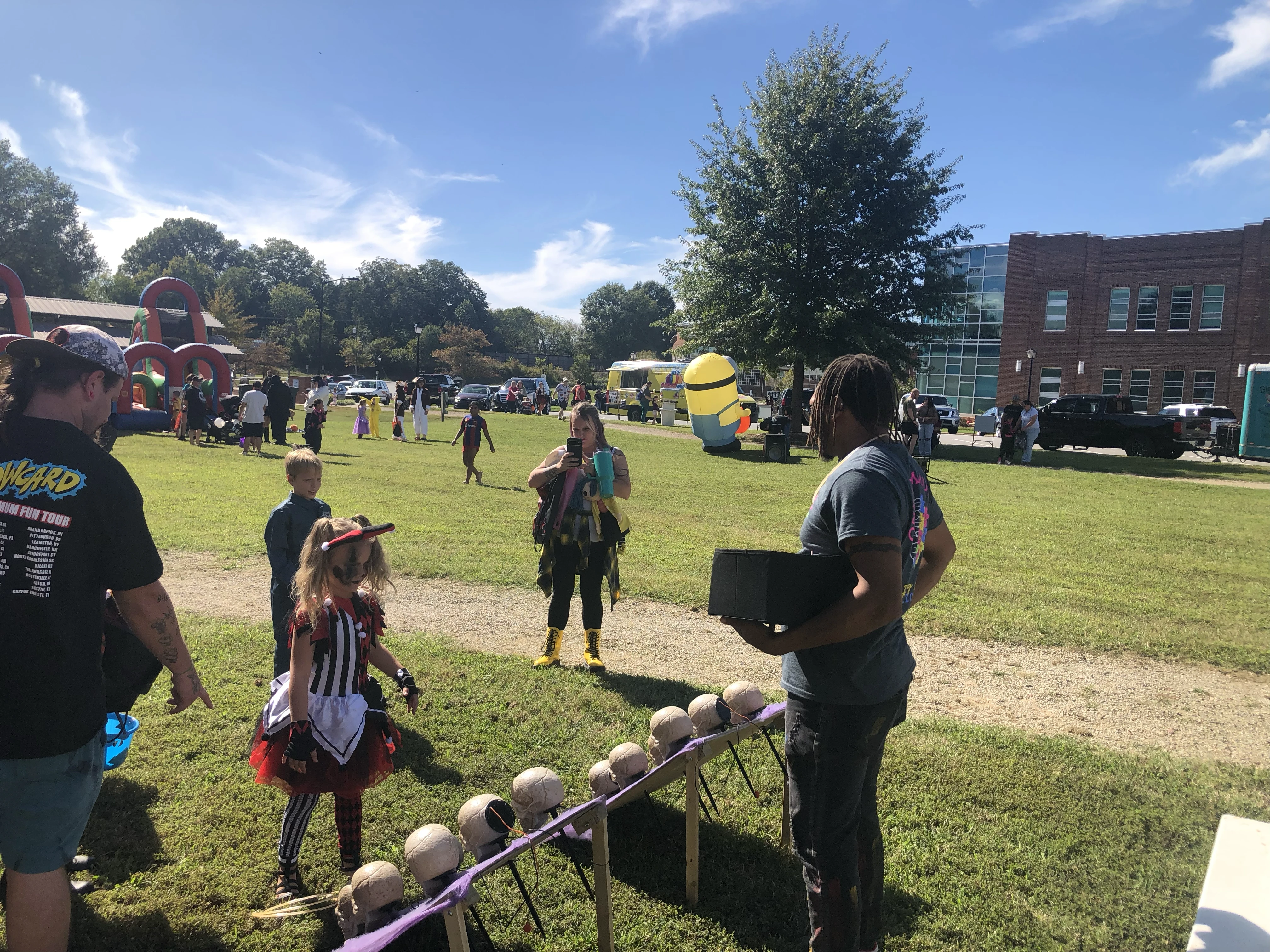 Kids playing in community setting